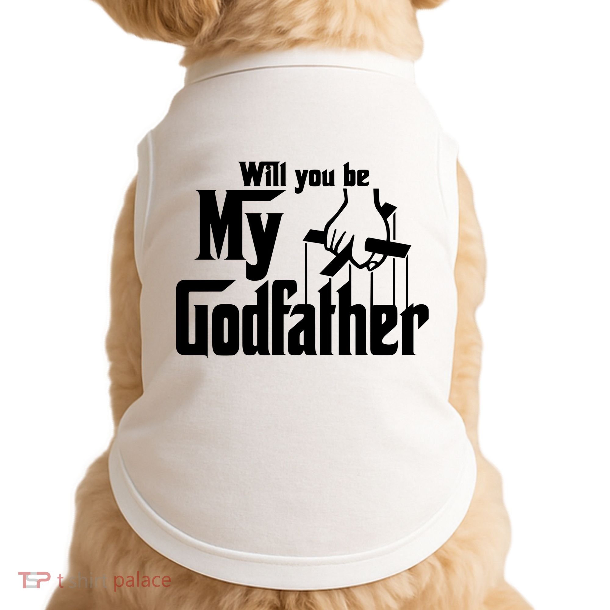 Will You Be My Godfather Doggie Tank
