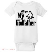 Will You Be My Godfather Baby Bodysuit thumb 0
