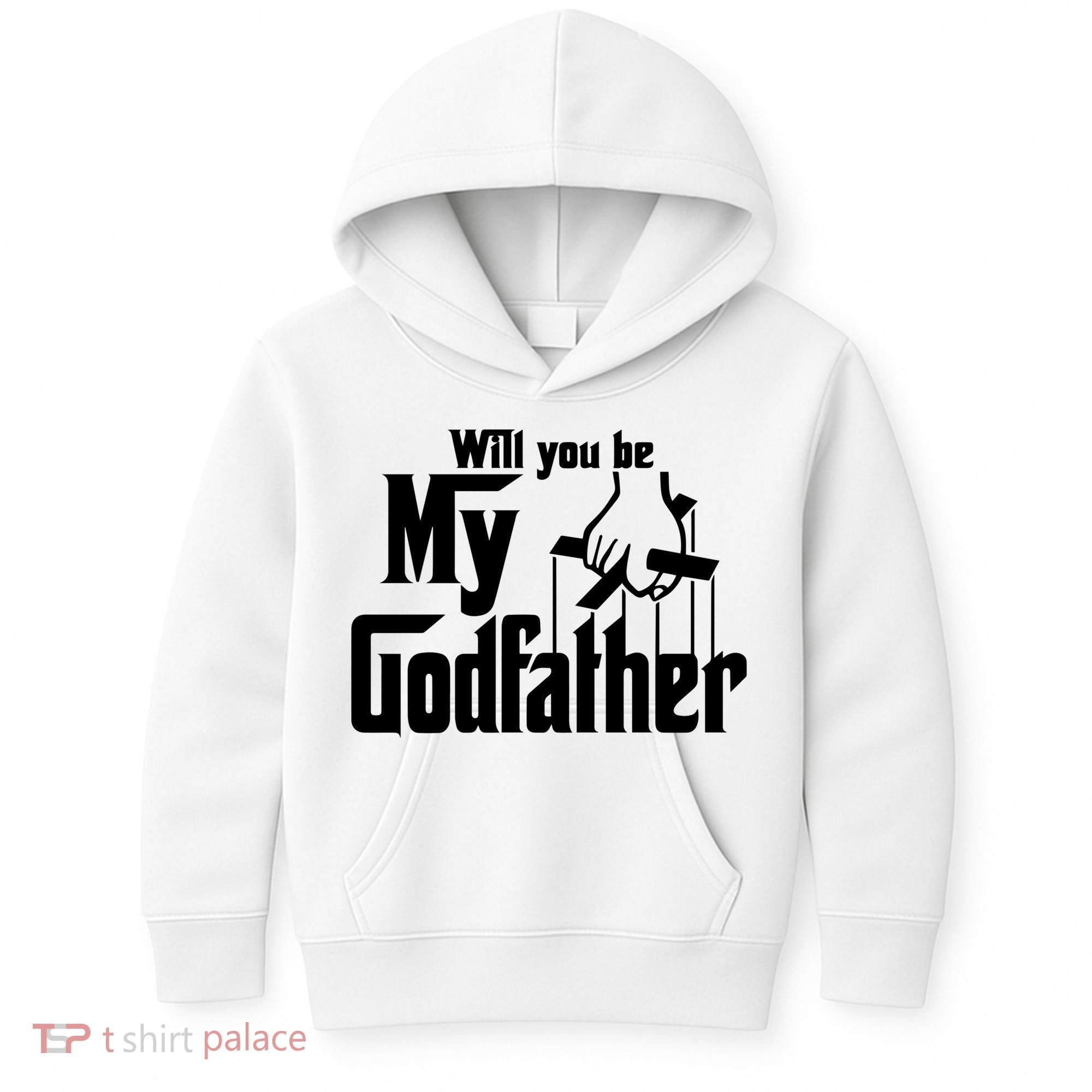 Will You Be My Godfather Kids Hoodie