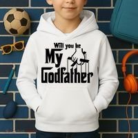 Will You Be My Godfather Kids Hoodie thumb 2