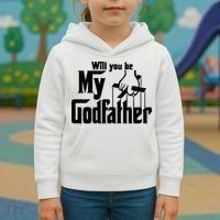 Will You Be My Godfather Kids Hoodie thumb 3