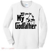 Will You Be My Godfather Kids Long Sleeve Shirt thumb 0