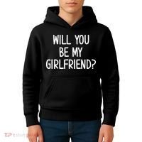 Will You Be My Girlfriend Kids Hoodie thumb 4