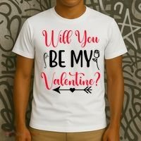 Will You Be My Valentine, Romantic, Couple, Valentine Cute T-Shirt thumb 3