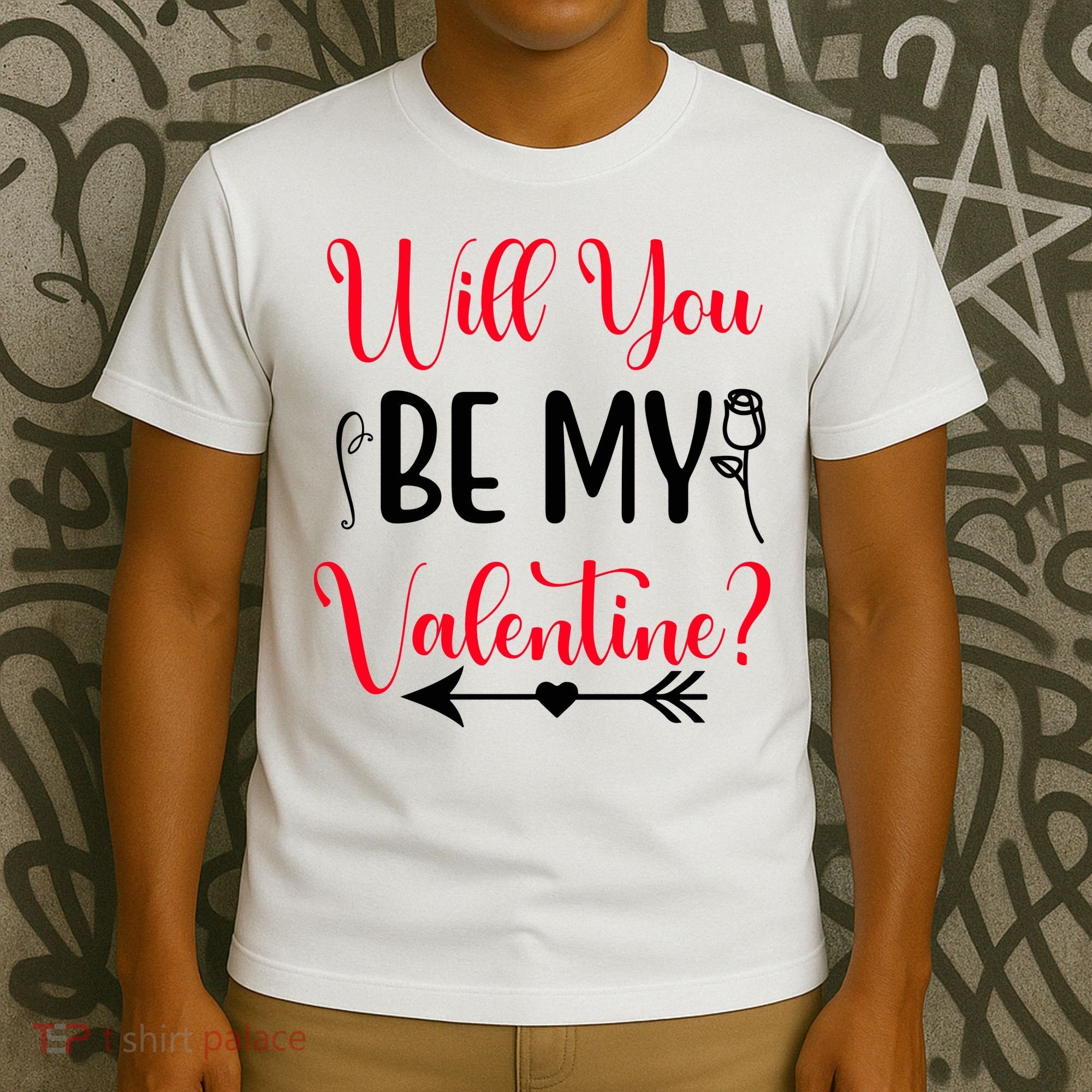 Will You Be My Valentine, Romantic, Couple, Valentine Cute T-Shirt