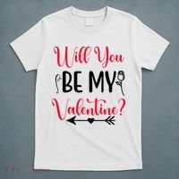 Will You Be My Valentine, Romantic, Couple, Valentine Cute T-Shirt thumb 5