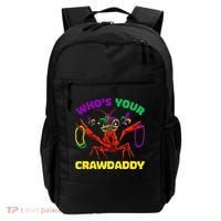 Whos Your Crawdaddy Crawfish Jester Beads Funny Mardi Gras Meaningful Gift Backpack thumb 0