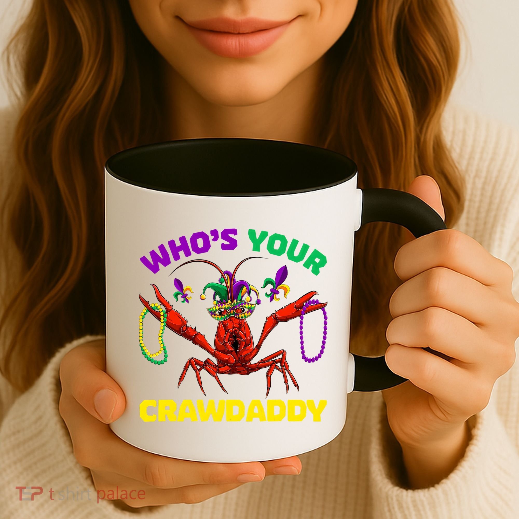 Whos Your Crawdaddy Crawfish Jester Beads Funny Mardi Gras Meaningful Gift Coffee Mug