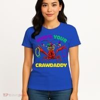 Whos Your Crawdaddy Crawfish Jester Beads Funny Mardi Gras Meaningful Gift Women's T-Shirt thumb 4