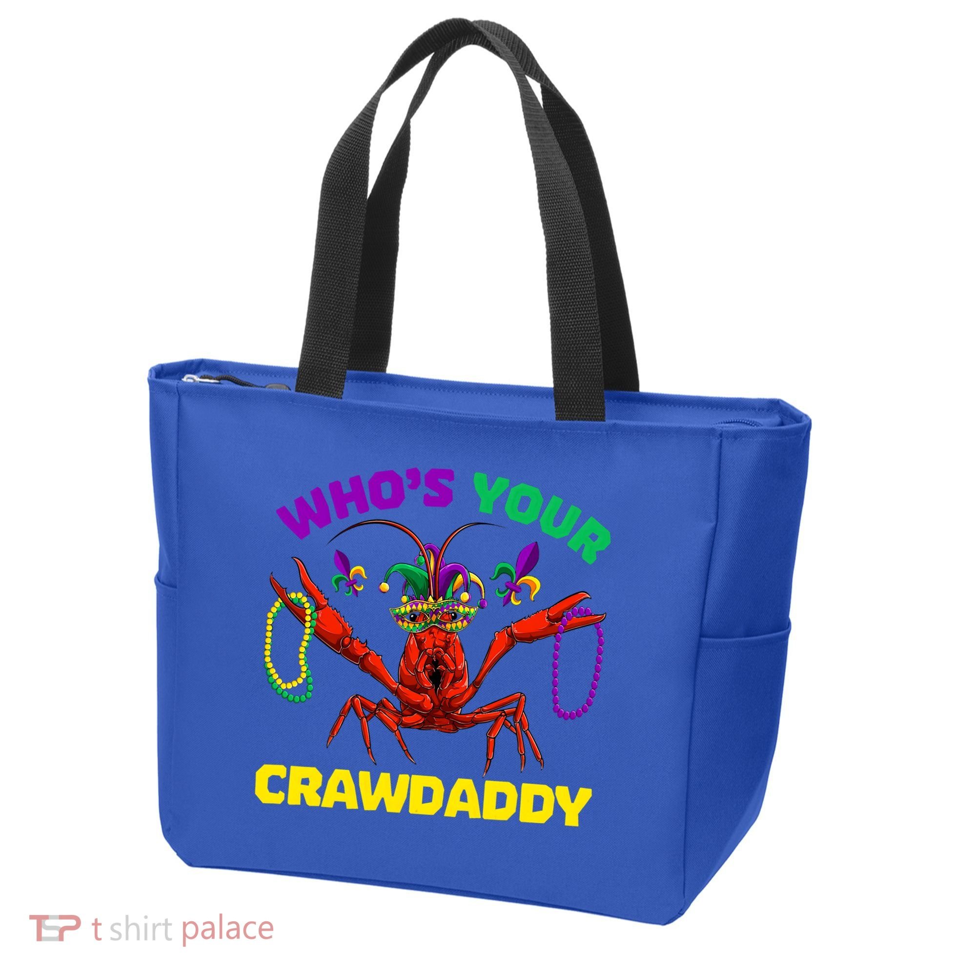 Whos Your Crawdaddy Crawfish Jester Beads Funny Mardi Gras Meaningful Gift Tote Bag