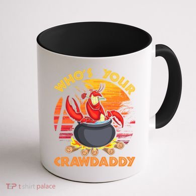 Who's Your Crawdaddy Cajun Crawfish Lobster Foodie Dad Cool Gift Coffee Mug back
