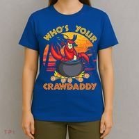 Who's Your Crawdaddy Cajun Crawfish Lobster Foodie Dad Cool Gift T-Shirt thumb 4