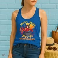 Who's Your Crawdaddy Cajun Crawfish Lobster Foodie Dad Cool Gift Women's Tank Top thumb 2