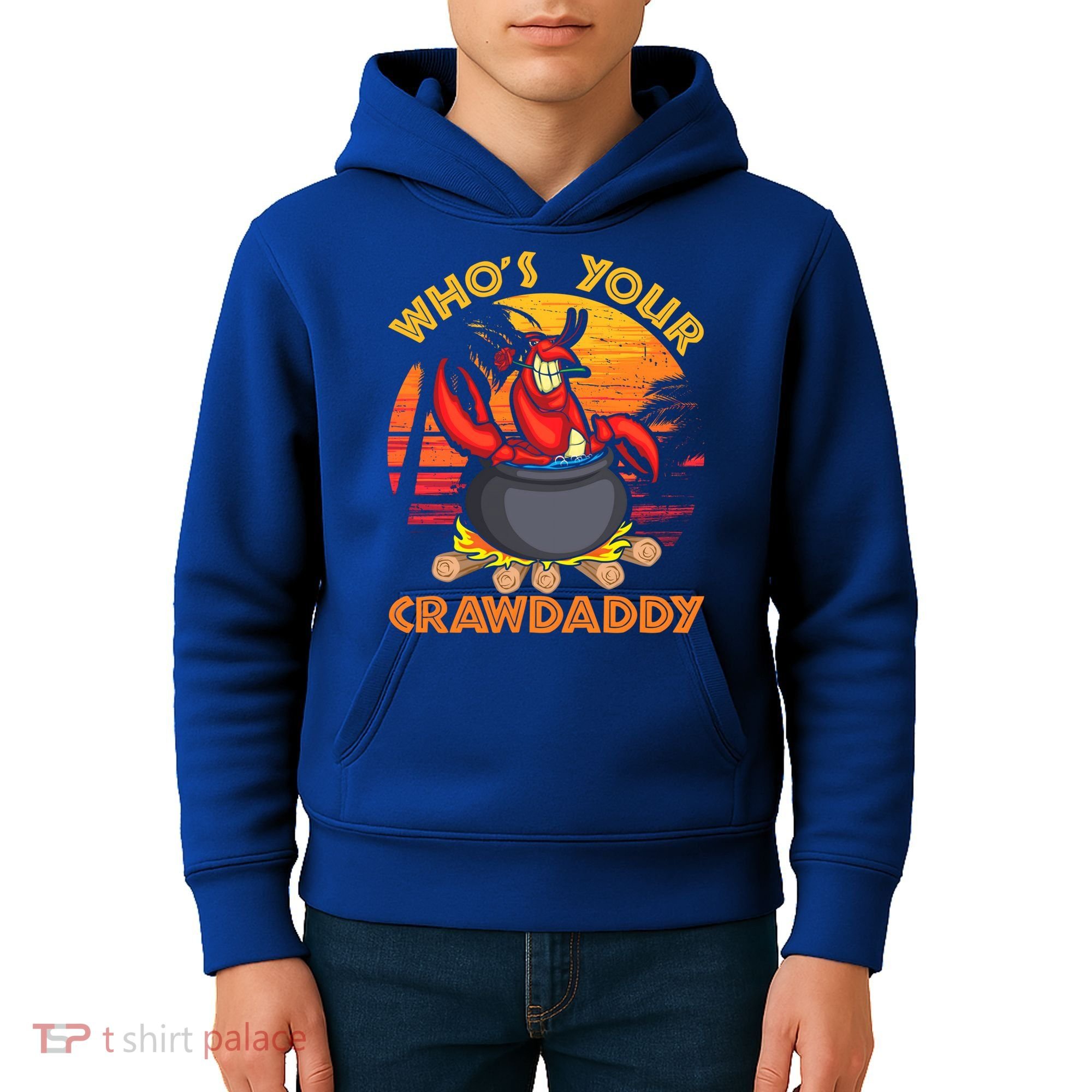 Who's Your Crawdaddy Cajun Crawfish Lobster Foodie Dad Cool Gift Kids Hoodie