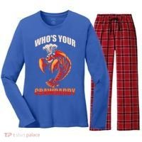 Who's Your Crawdaddy Crawfish Boil Crayfish Cajun Crawdad Cool Gift Women's Long Sleeve Flannel Pajama Set  thumb 0