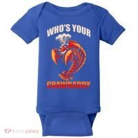 Who's Your Crawdaddy Crawfish Boil Crayfish Cajun Crawdad Cool Gift Baby Bodysuit thumb 0