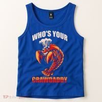 Who's Your Crawdaddy Crawfish Boil Crayfish Cajun Crawdad Cool Gift Tank Top thumb 2