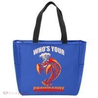 Who's Your Crawdaddy Crawfish Boil Crayfish Cajun Crawdad Cool Gift Tote Bag thumb 0