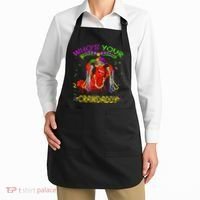 Whos Your Crawdaddy Crawfish Jester Beads Funny Mardi Gras Apron thumb 2