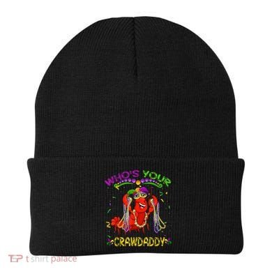 Whos Your Crawdaddy Crawfish Jester Beads Funny Mardi Gras Beanie