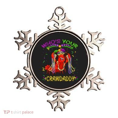 Whos Your Crawdaddy Crawfish Jester Beads Funny Mardi Gras Ornament