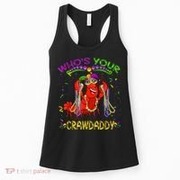 Whos Your Crawdaddy Crawfish Jester Beads Funny Mardi Gras Women's Tank Top thumb 0