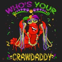 Whos Your Crawdaddy Crawfish Jester Beads Funny Mardi Gras Hat thumb 2