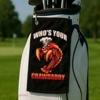 Who's Your Crawdaddy Crawfish Boil Crayfish Cajun Crawdad Meaningful Gift Golf Towel thumb 2