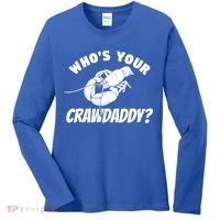 Who's Your Crawdaddy Funny Crawfish Seafood Lobster Lover Gift Women's Long Sleeve Shirt thumb 0