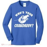 Who's Your Crawdaddy Funny Crawfish Seafood Lobster Lover Gift Kids Long Sleeve Shirt thumb 0