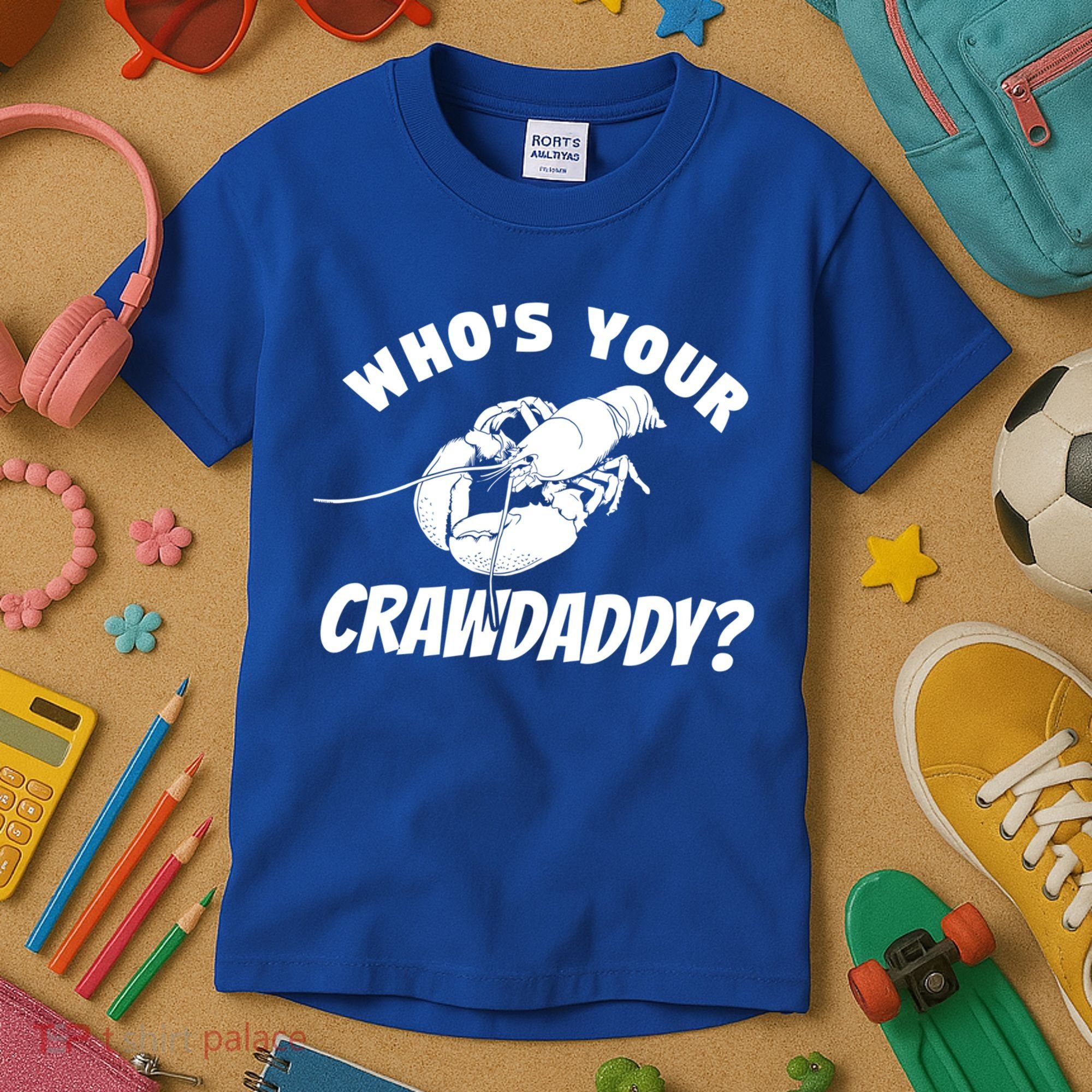 Who's Your Crawdaddy Funny Crawfish Seafood Lobster Lover Gift Kids T-Shirt