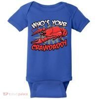Who's Your Crawdaddy Funny New Orleans Crawfish Novelty Gift Cool Gift Baby Bodysuit thumb 0