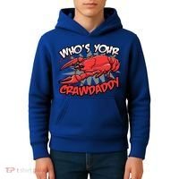 Who's Your Crawdaddy Funny New Orleans Crawfish Novelty Gift Cool Gift Kids Hoodie thumb 4