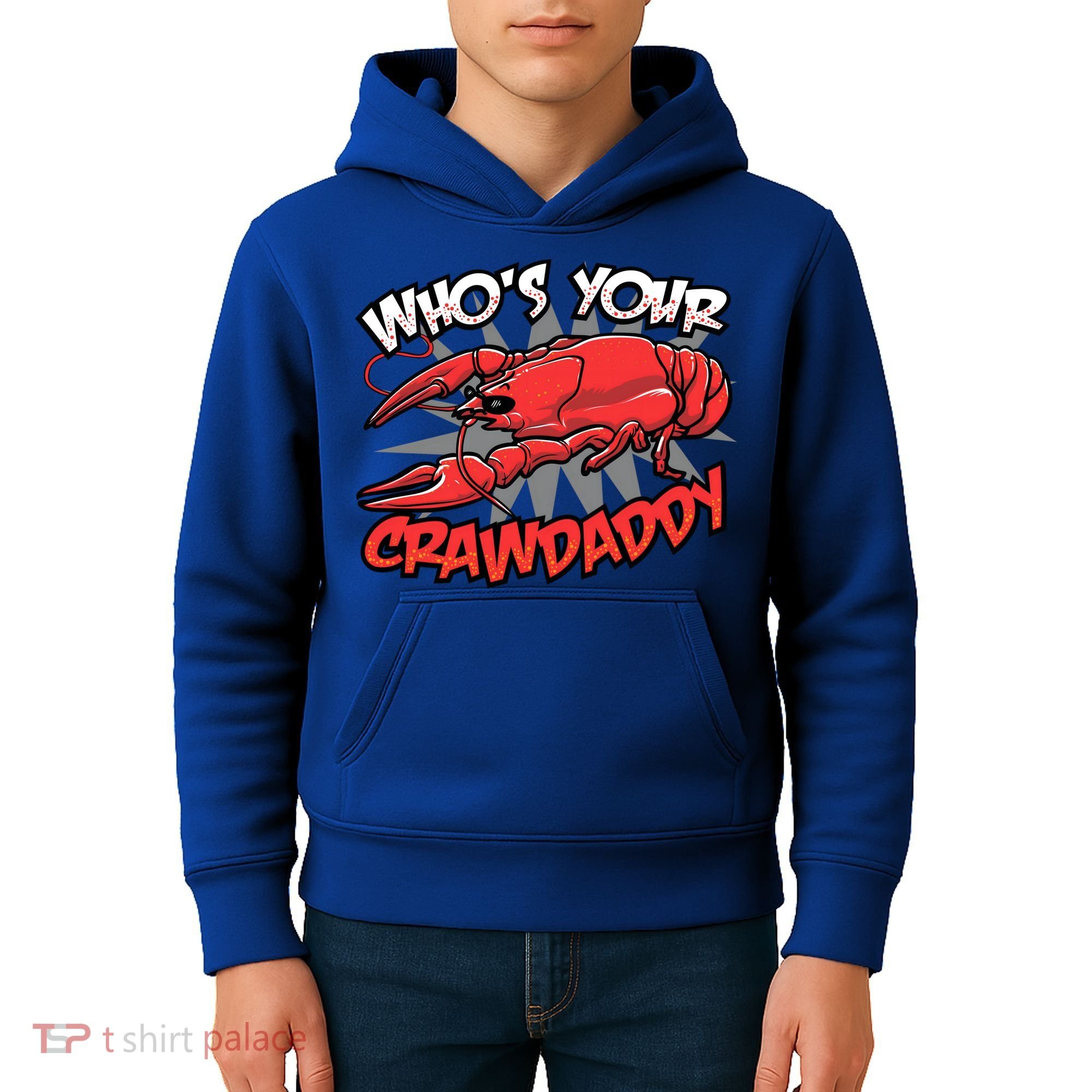 Who's Your Crawdaddy Funny New Orleans Crawfish Novelty Gift Cool Gift Kids Hoodie