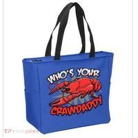 Who's Your Crawdaddy Funny New Orleans Crawfish Novelty Gift Cool Gift Tote Bag thumb 2