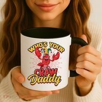 Who's Your Crawdaddy (Mardi Gras) – Crawfish Costume Funny Gift Coffee Mug thumb 3