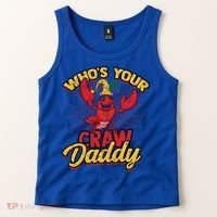 Who's Your Crawdaddy (Mardi Gras) – Crawfish Costume Funny Gift Tank Top thumb 2