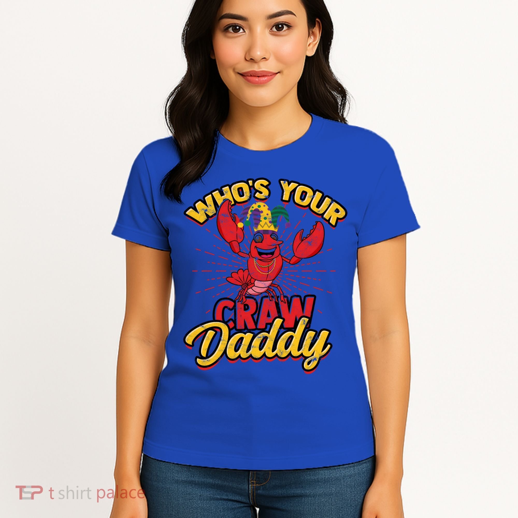 Who's Your Crawdaddy (Mardi Gras) – Crawfish Costume Funny Gift Women's T-Shirt