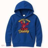 Who's Your Crawdaddy (Mardi Gras) – Crawfish Costume Funny Gift Kids Hoodie thumb 0
