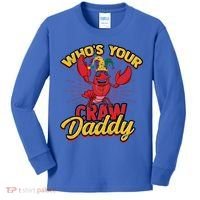 Who's Your Crawdaddy (Mardi Gras) – Crawfish Costume Funny Gift Kids Long Sleeve Shirt thumb 0