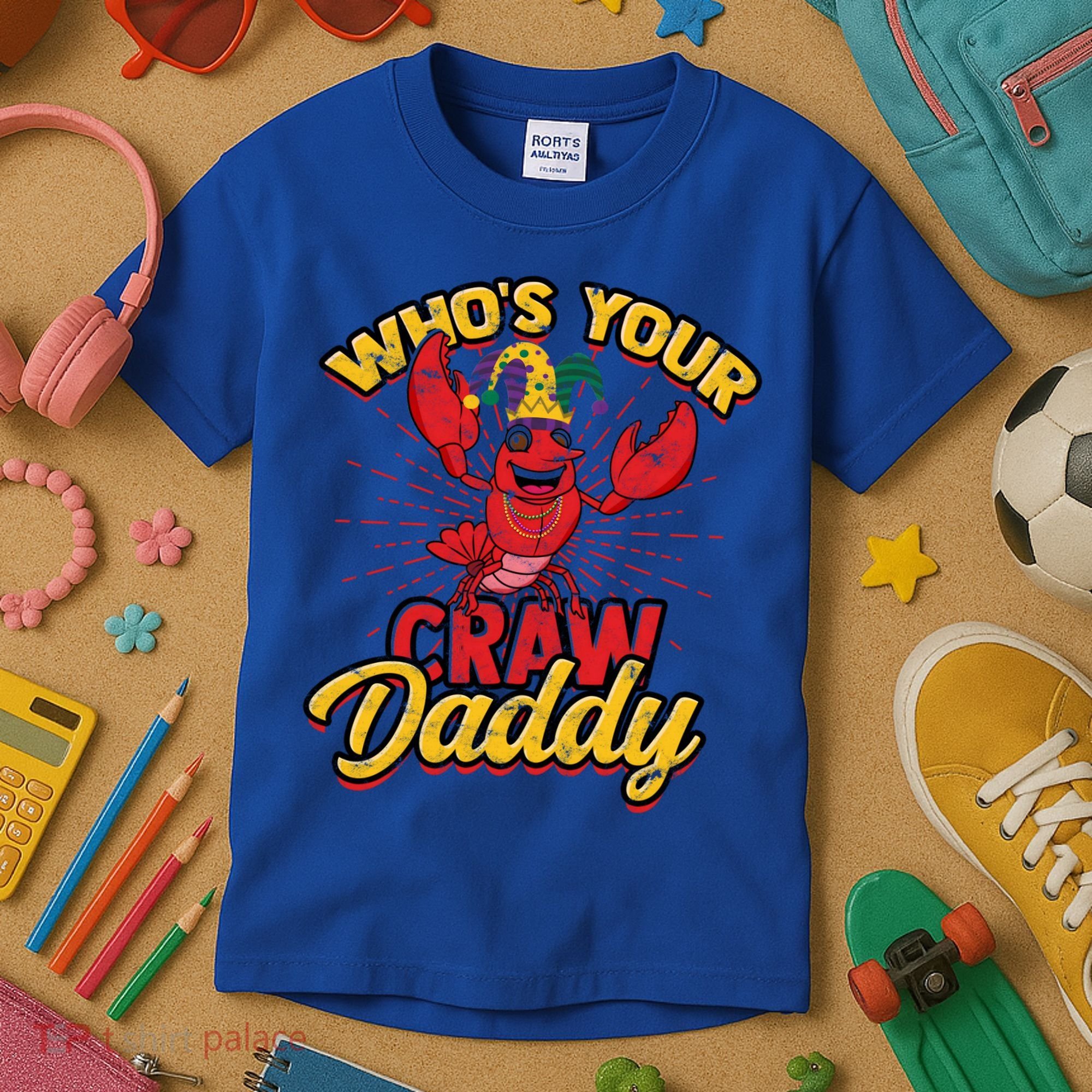 Who's Your Crawdaddy (Mardi Gras) – Crawfish Costume Funny Gift Kids T-Shirt