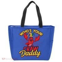 Who's Your Crawdaddy (Mardi Gras) – Crawfish Costume Funny Gift Tote Bag thumb 0