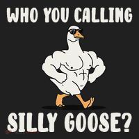 Who You Calling Silly Goose Funny Gym Meme Women's Sweatshirt thumb 2