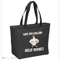 Who You Calling Silly Goose Funny Gym Meme Tote Bag thumb 2