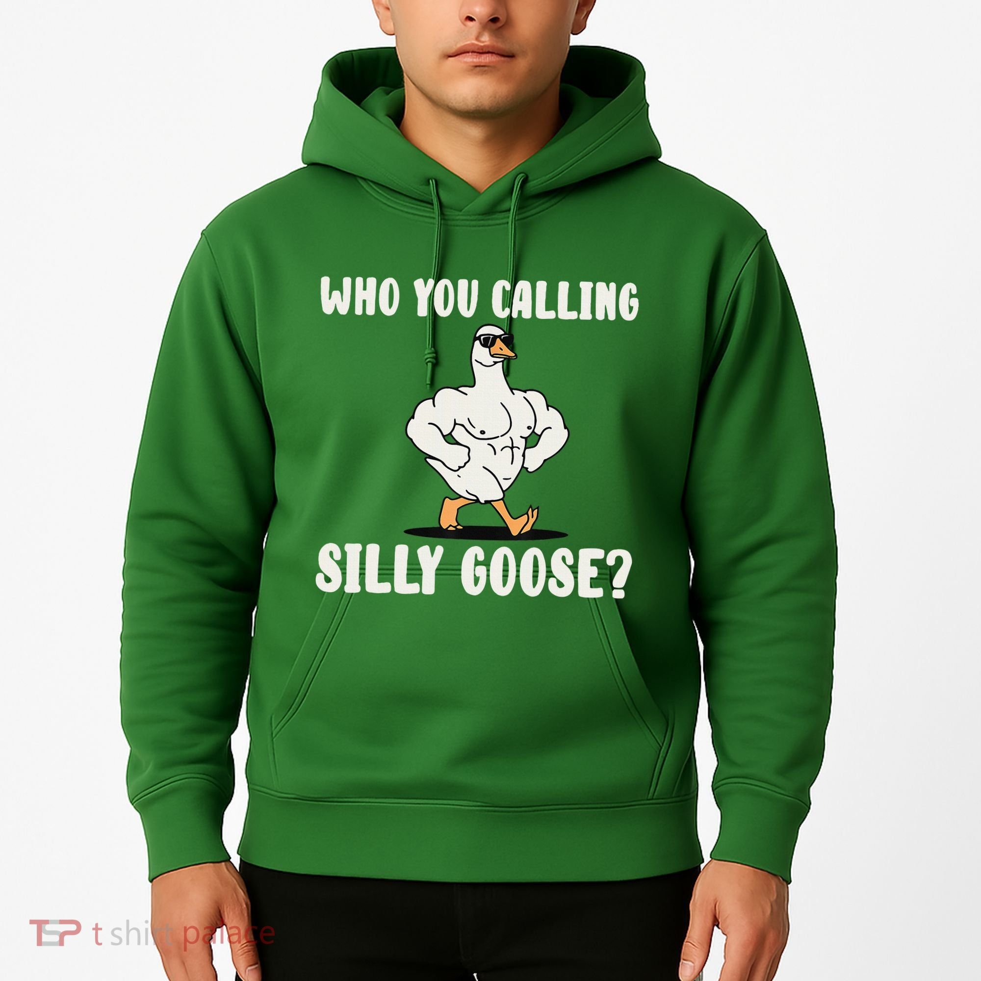 Who You Calling Silly Goose Funny Gym Meme Hoodie
