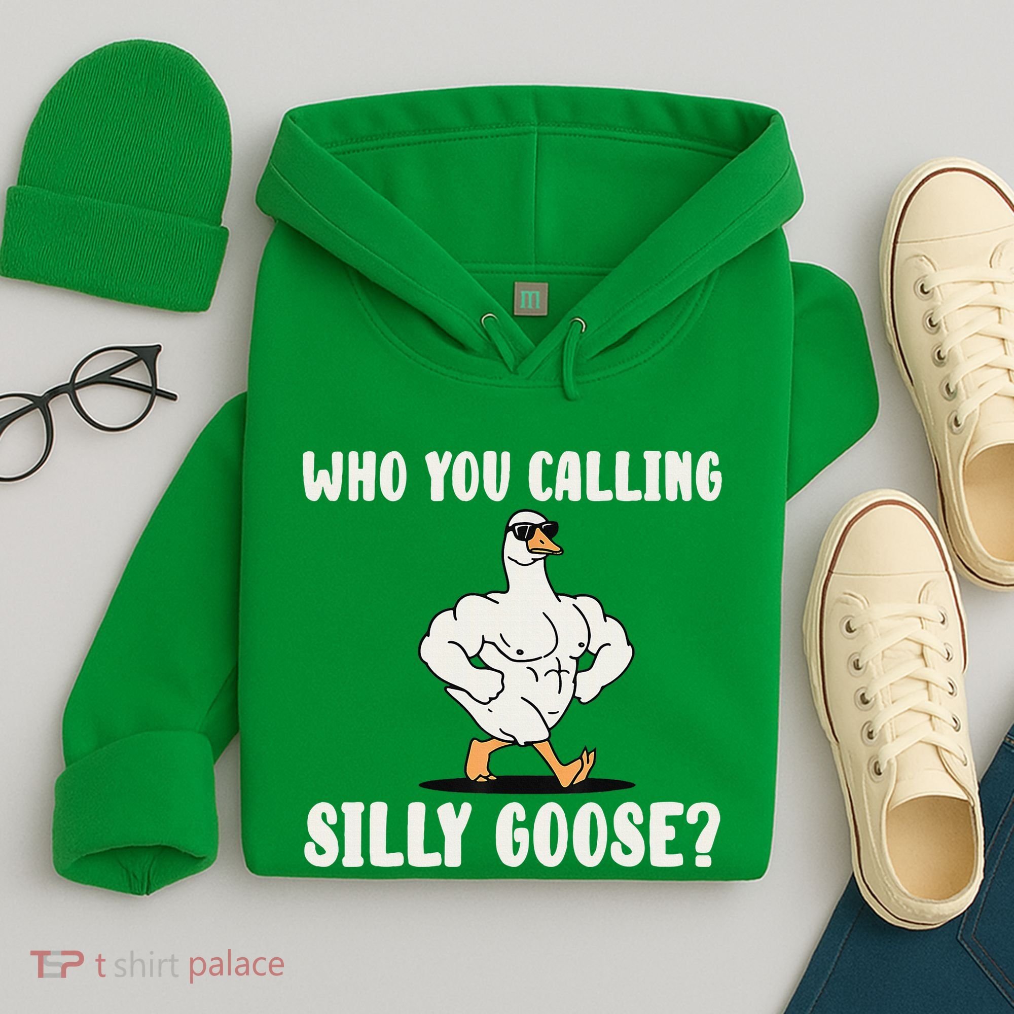Who You Calling Silly Goose Funny Gym Meme Hoodie
