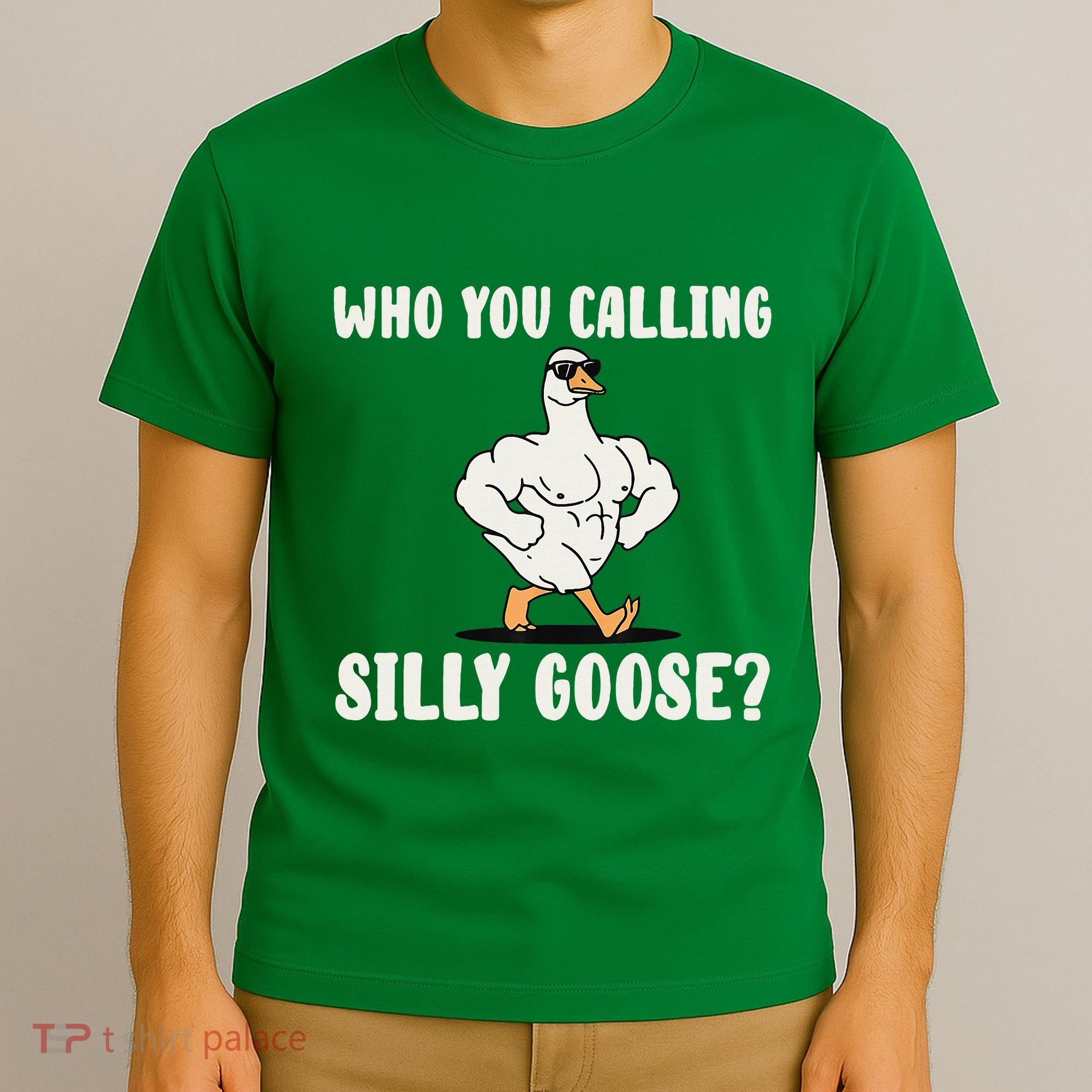 Who You Calling Silly Goose Funny Gym Meme T-Shirt