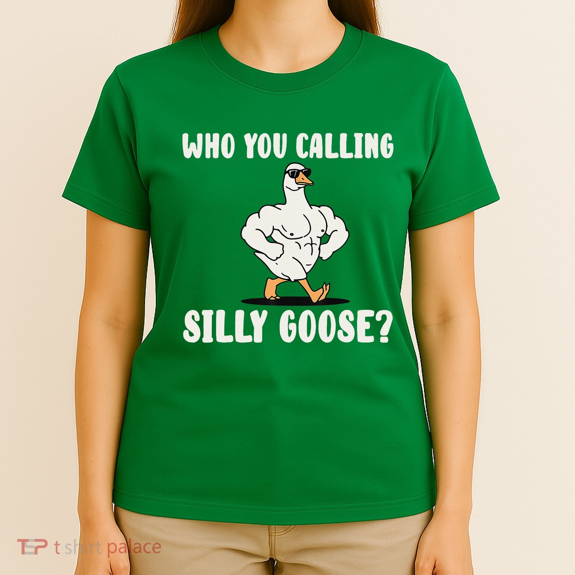 Who You Calling Silly Goose Funny Gym Meme T-Shirt