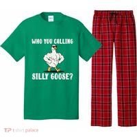 Who You Calling Silly Goose Funny Gym Meme Pajama Set thumb 0