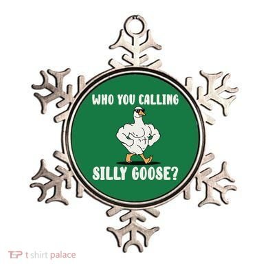 Who You Calling Silly Goose Funny Gym Meme Ornament